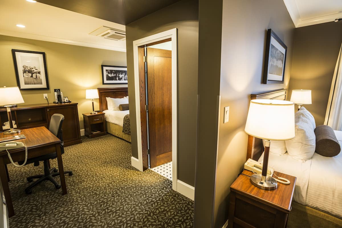Deluxe Room, 2 Queen Beds (Deluxe Two Queen Split) | Desk, blackout drapes, iron/ironing board, free WiFi