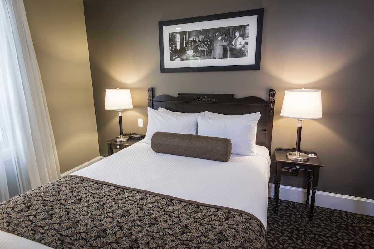 Desk, blackout drapes, iron/ironing board, free WiFi