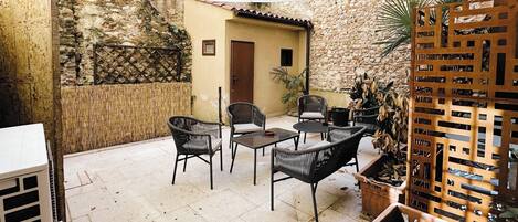 Eenvoudig appartement | Terras