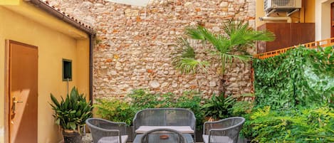 Eenvoudig appartement | Terras
