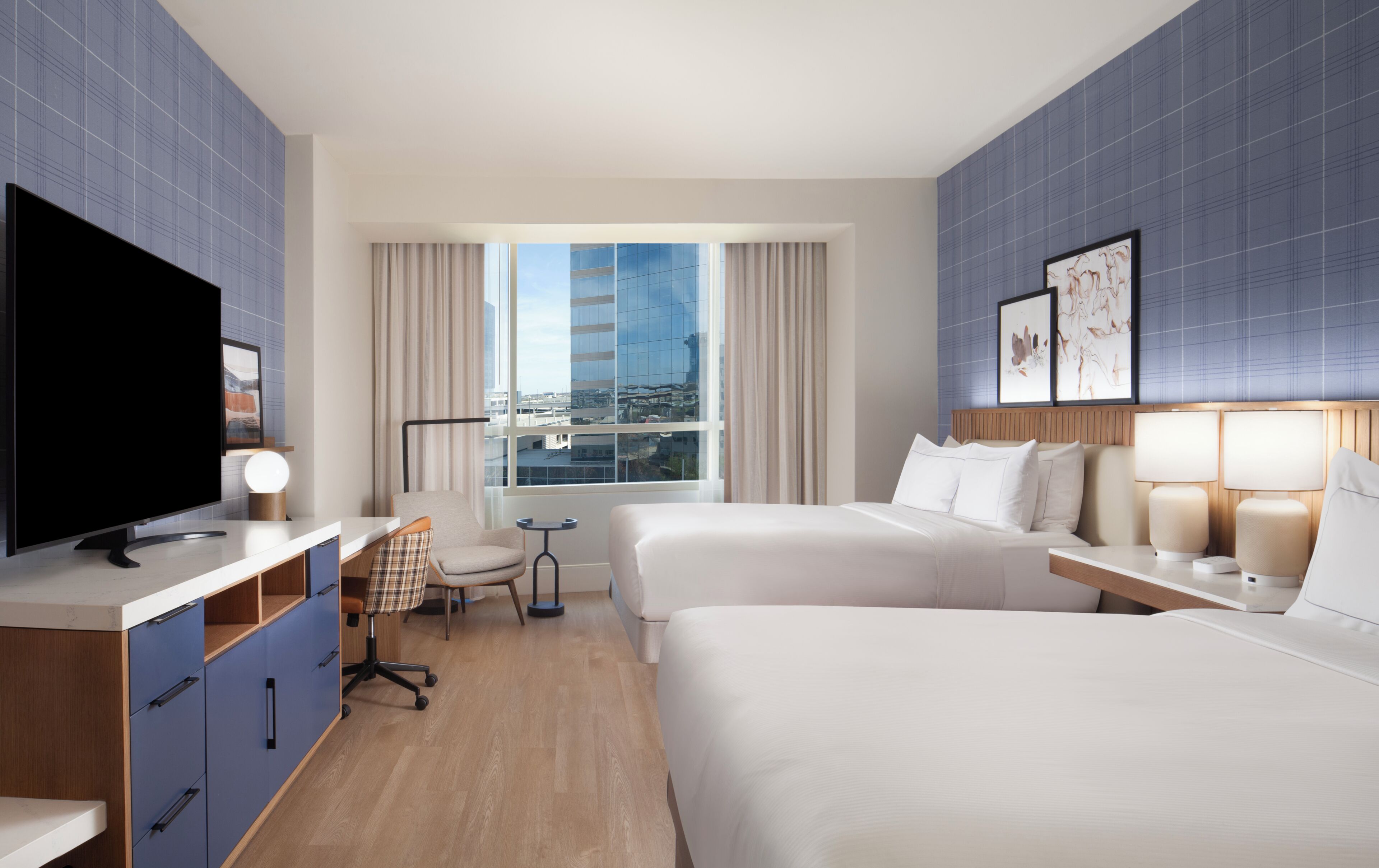 Premium bedding, pillow-top beds, in-room safe, desk