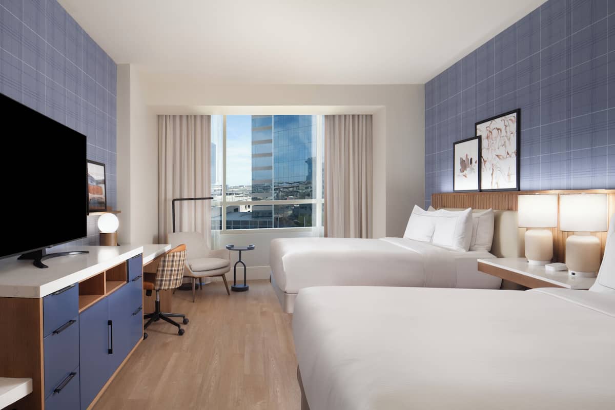 Premium bedding, pillow-top beds, in-room safe, desk