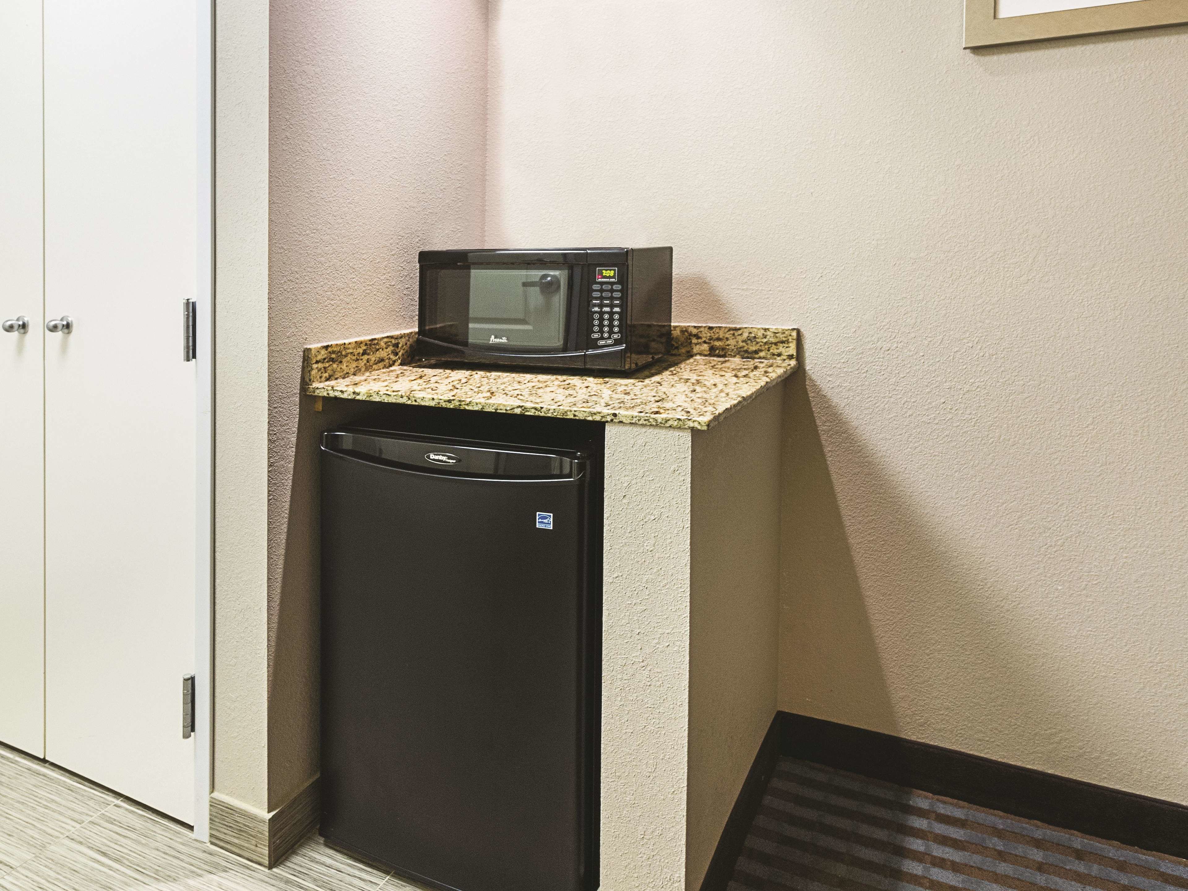 premium bedding, pillow-top beds, desk, blackout curtains