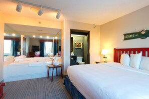 Suite (Fireplace) | Living area | 37-inch flat-screen TV with premium TV channels, TV - Wildwood Lodge (Clive)