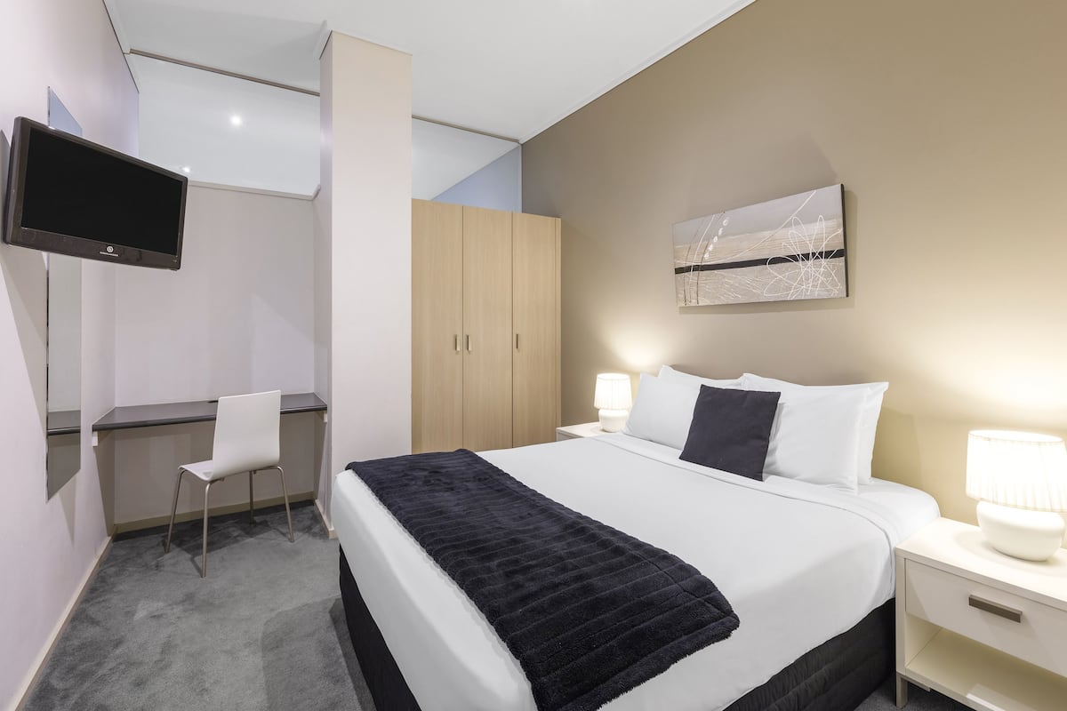 One Bedroom Standard Apartment - Annex Tower  | Desk, blackout drapes, iron/ironing board, cribs (surcharge)