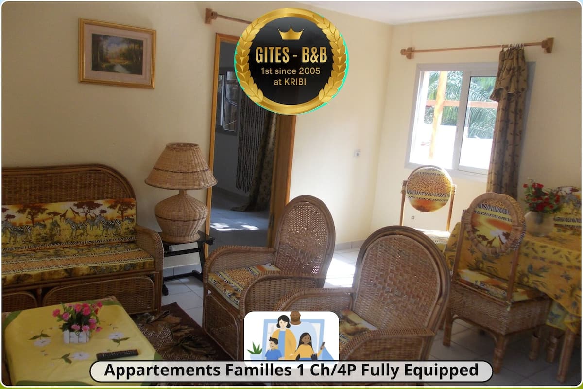 Appartement Familial, salle de bains attenante, vue jardin | Divers