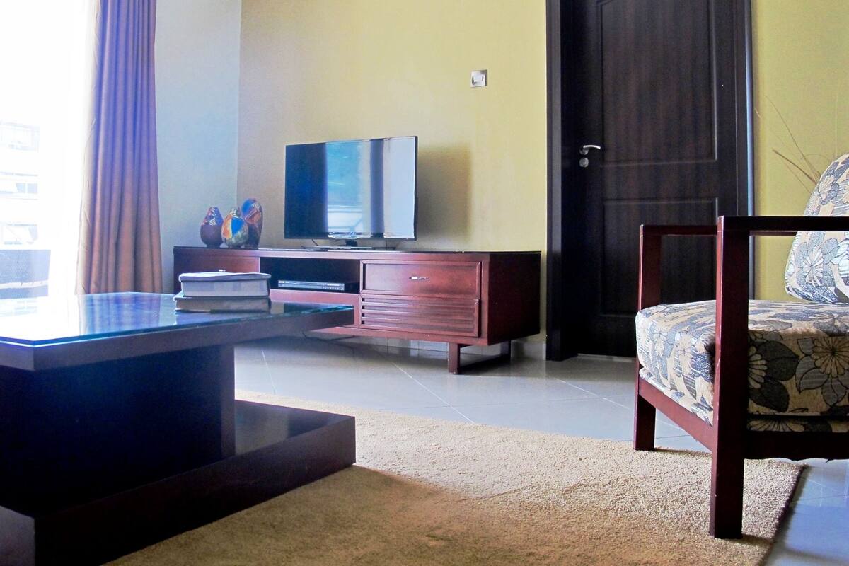 42-inch LED TV with cable channels, TV