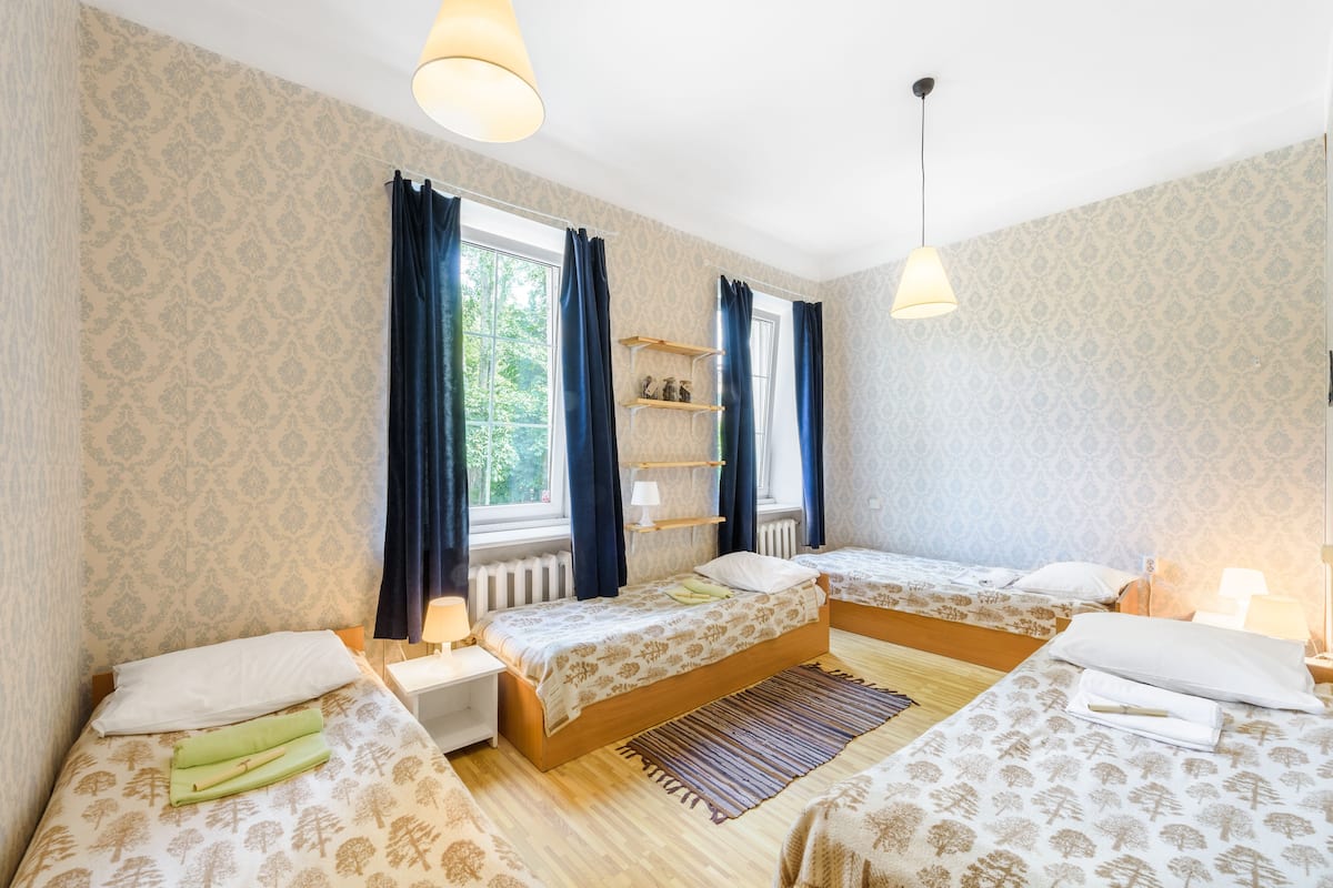 Quadruple Room, Shared Bathroom | Iron/ironing board, free WiFi, bed sheets
