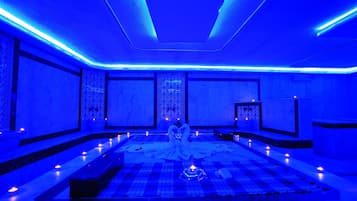 双人护理室、土耳其浴、身体护理、身体磨砂、面部护理、指(趾)甲修剪和护理