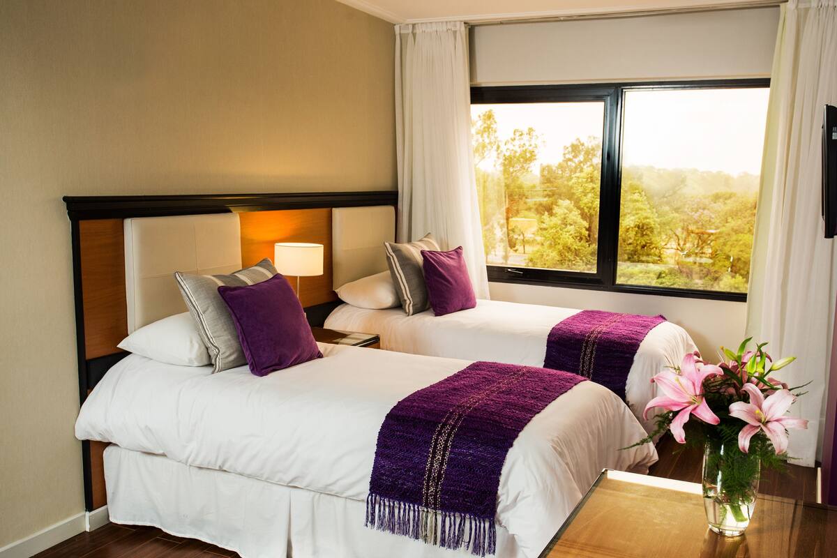 Ropa de cama hipoalergénica y minibar