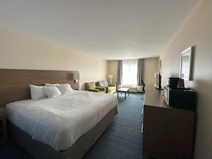 Suite, 1 King Bed with Sofa bed, Roll-in Shower, Non Smoking | Desk, iron/ironing board, free cribs/infant beds, free rollaway beds