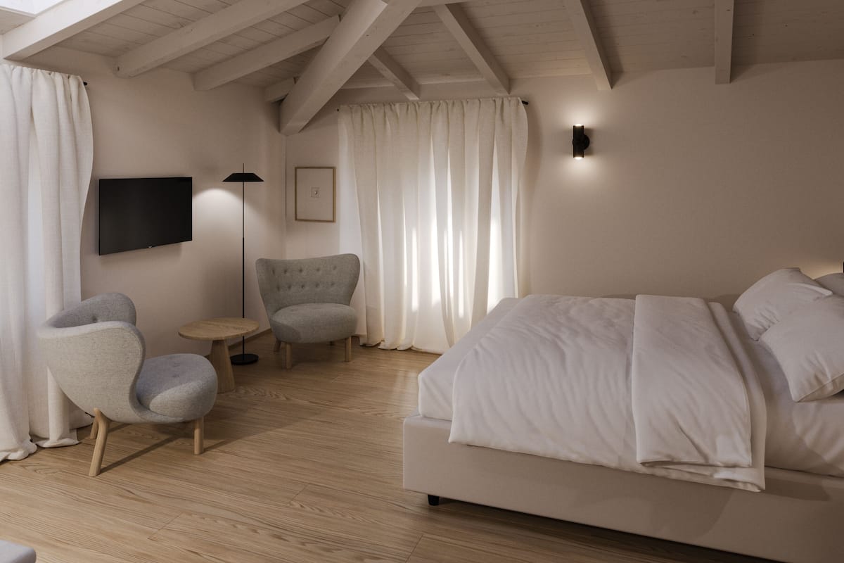 Double or Twin Room (Attic) | Premium bedding, minibar, in-room safe, desk