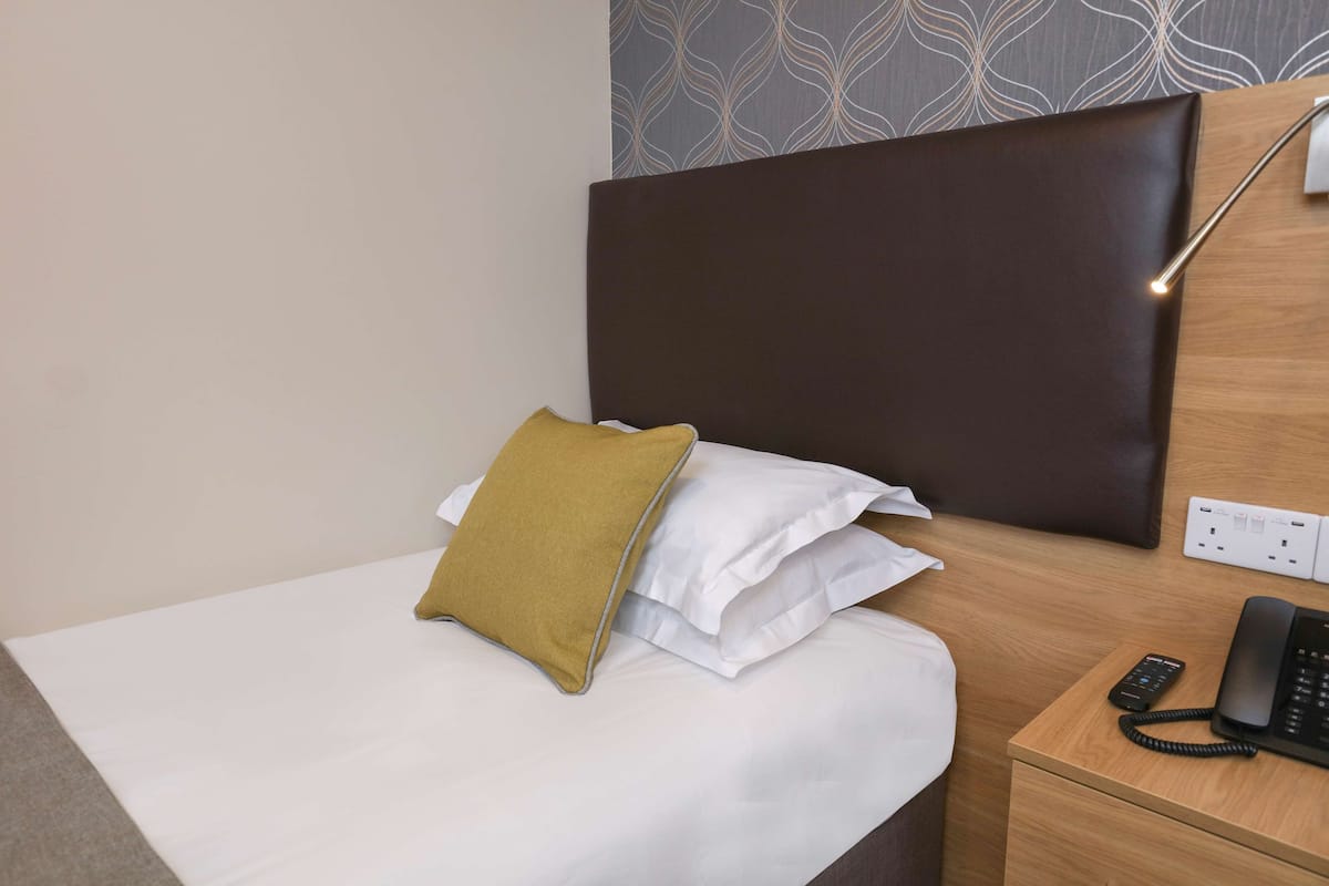 Desk, blackout curtains, iron/ironing board, free WiFi