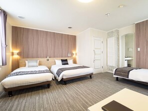 Group Room, Non Smoking, Double bed + Single bed + Sofa bed (for 4 people) | Soundproofing, iron/ironing board, free WiFi, bed sheets