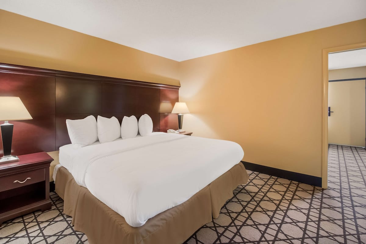 Suite, 1 King Bed, Non Smoking, Refrigerator & Microwave (Living Room) | Desk, blackout drapes, iron/ironing board, free WiFi