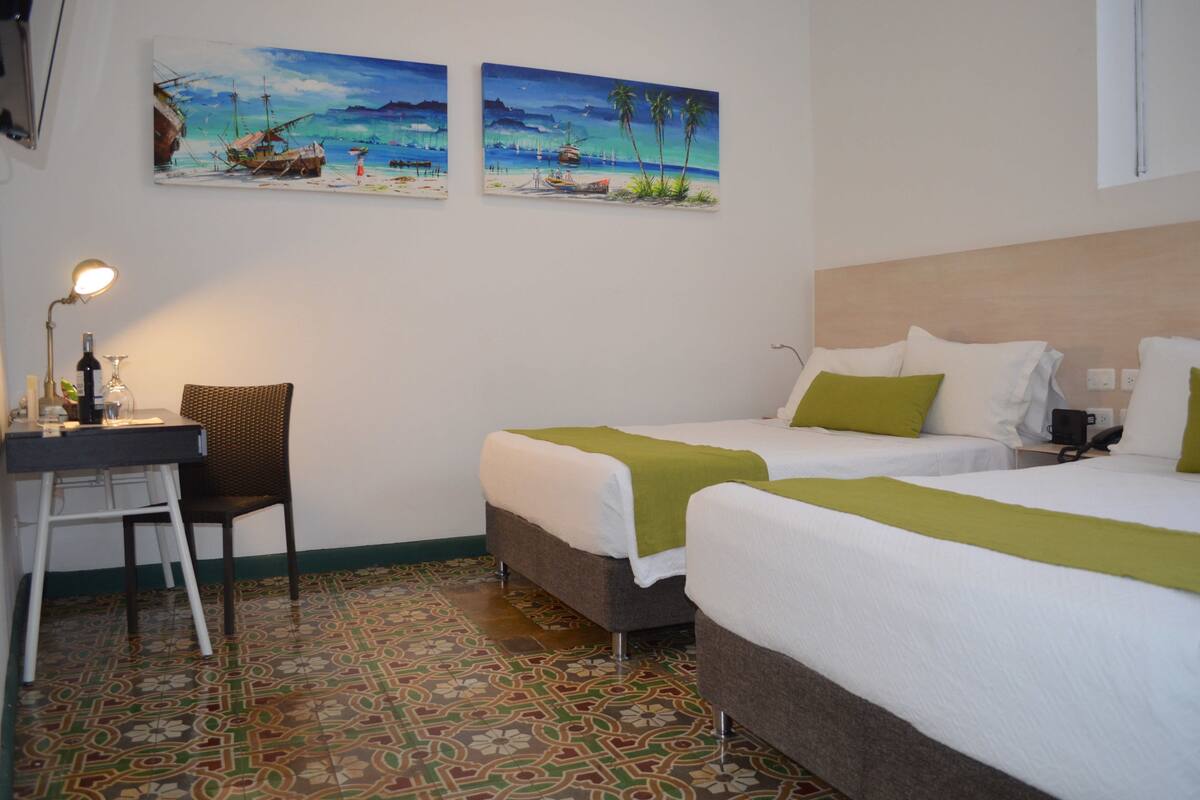Standard Room, 2 Double Beds | Minibar, in-room safe, blackout drapes, WiFi (free)
