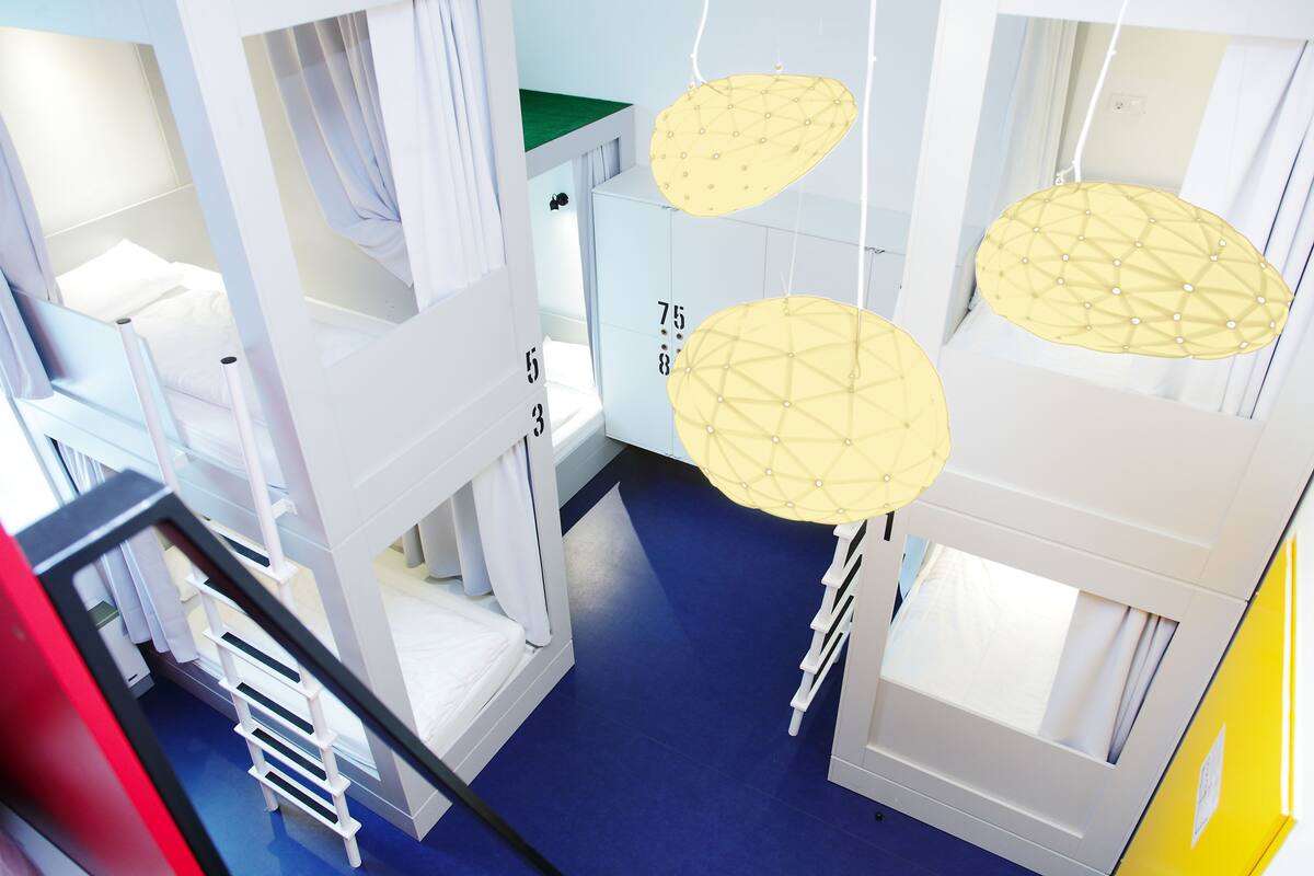 One Bed in 8-Bed Female Dormitory | 防音設備、アイロン / アイロン台、WiFi (無料)、ベッドシーツ