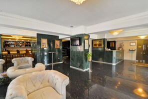 Sittområde i lobbyn