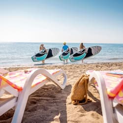 Private beach, beach cabanas, sun-loungers, beach umbrellas