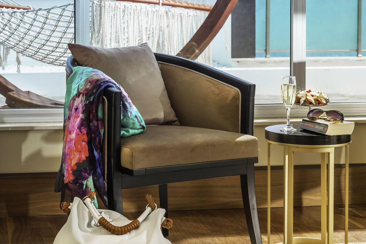 free minibar, in-room safe, desk, soundproofing