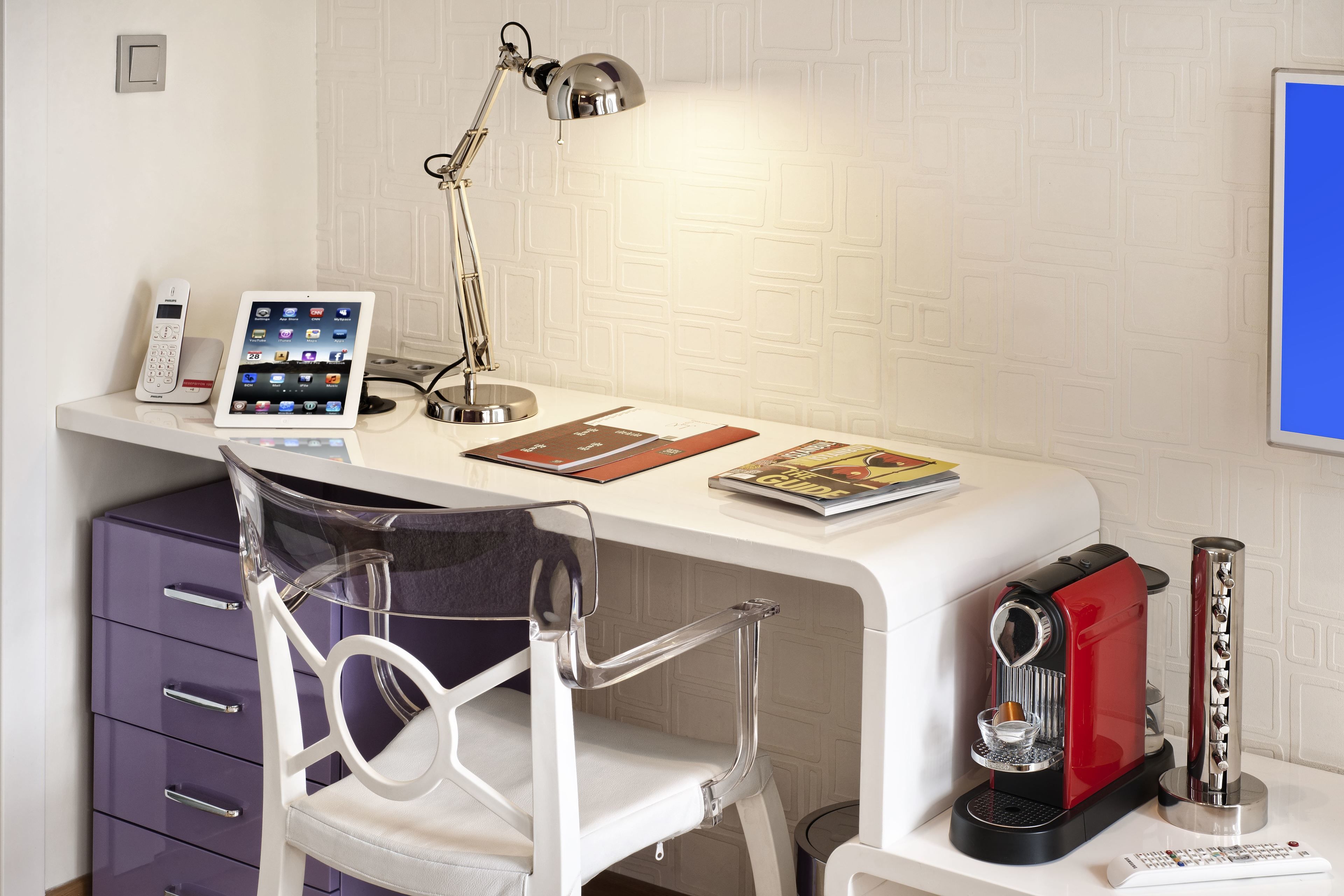 In-room business center