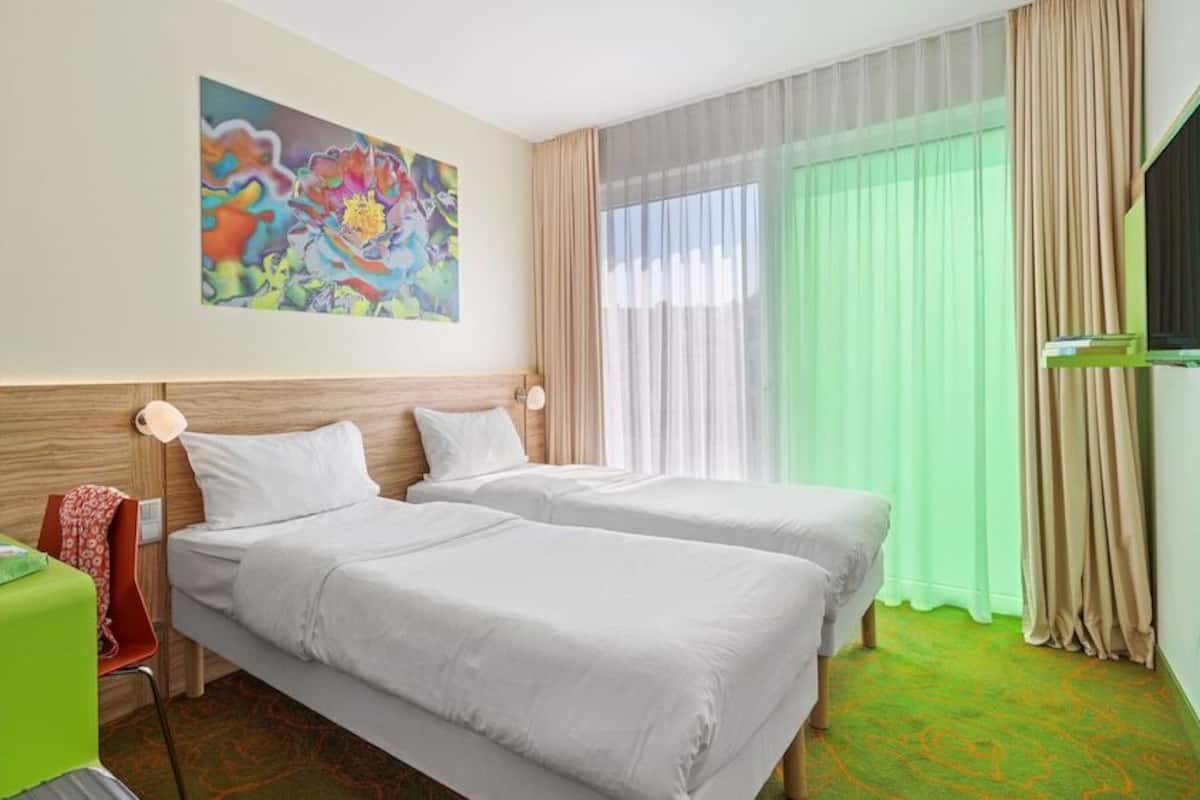 Premium bedding, desk, soundproofing, iron/ironing board