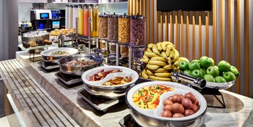 Daily buffet breakfast (GBP 21.00 per person)