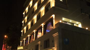 Front of property – evening/night