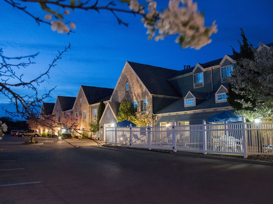 Front of property – evening/night