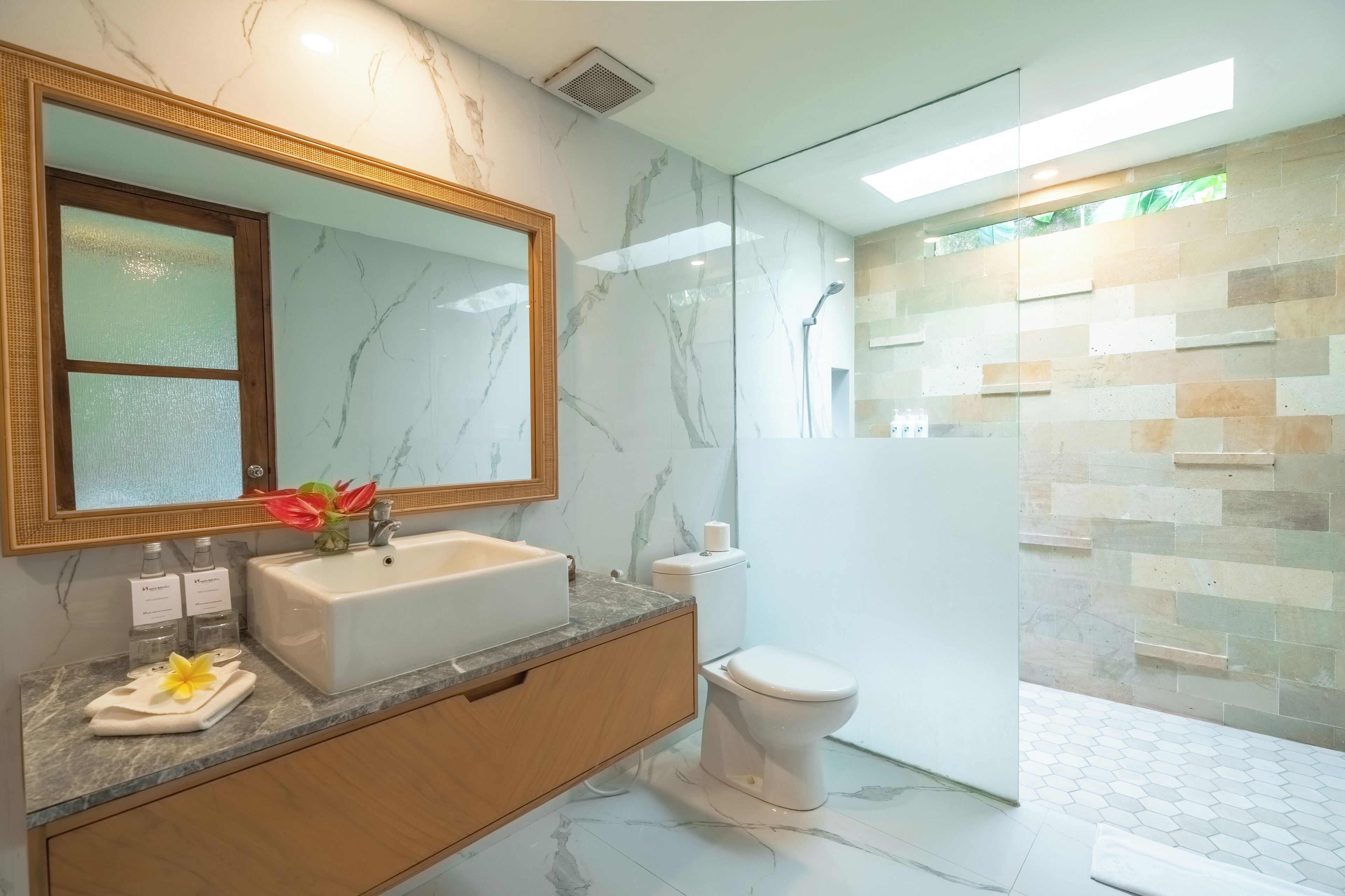 New - Three Bedroom with Private Pool | Bathroom | Separate bathtub and shower, free toiletries, hair dryer, bidet