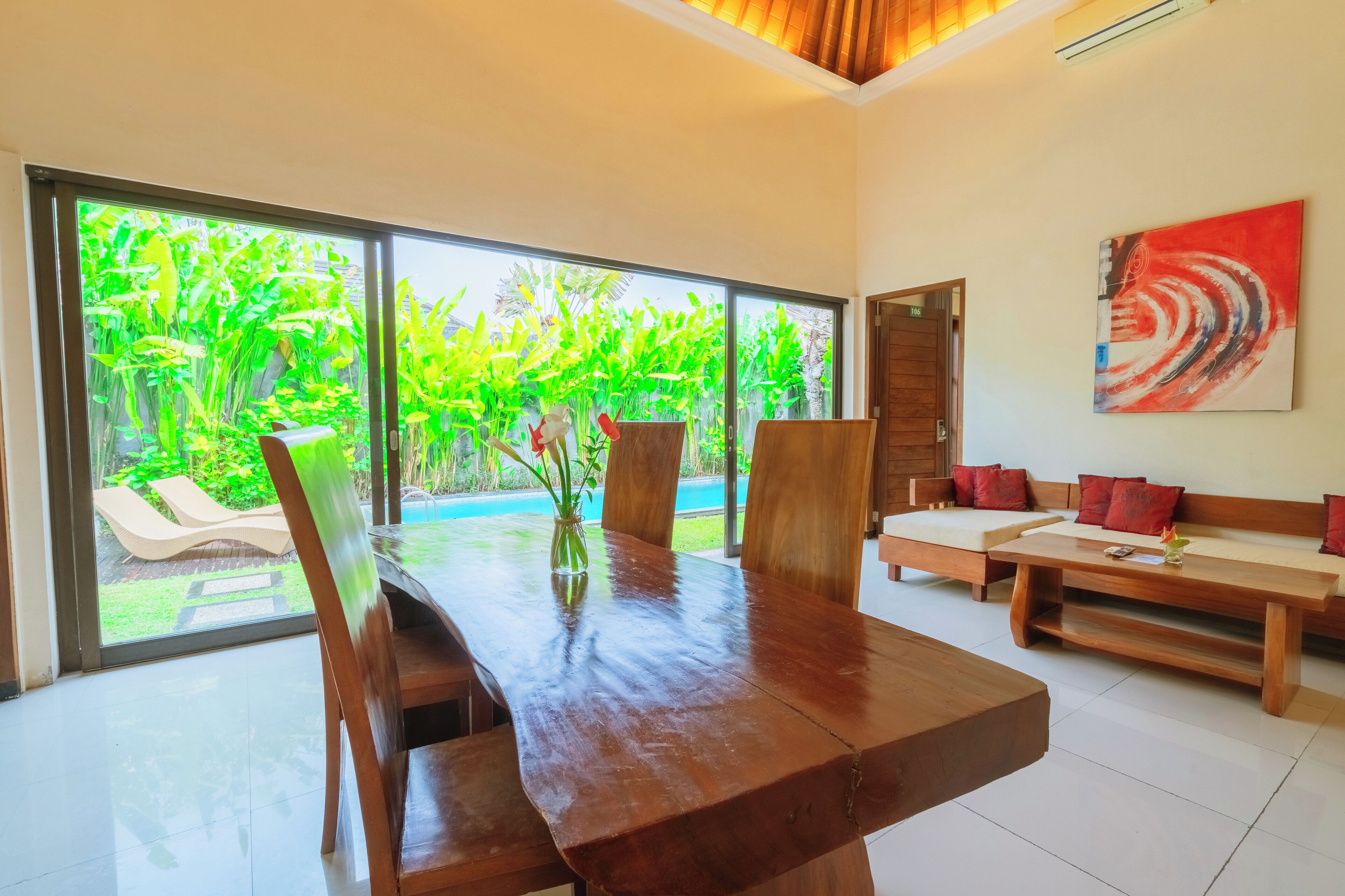 42-inch LCD TV with cable channels, TV