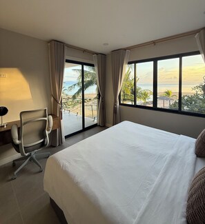 Deluxe Villa, 4 Bedrooms, Beach View | Premium bedding, in-room safe, individually decorated