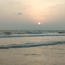 On the beach