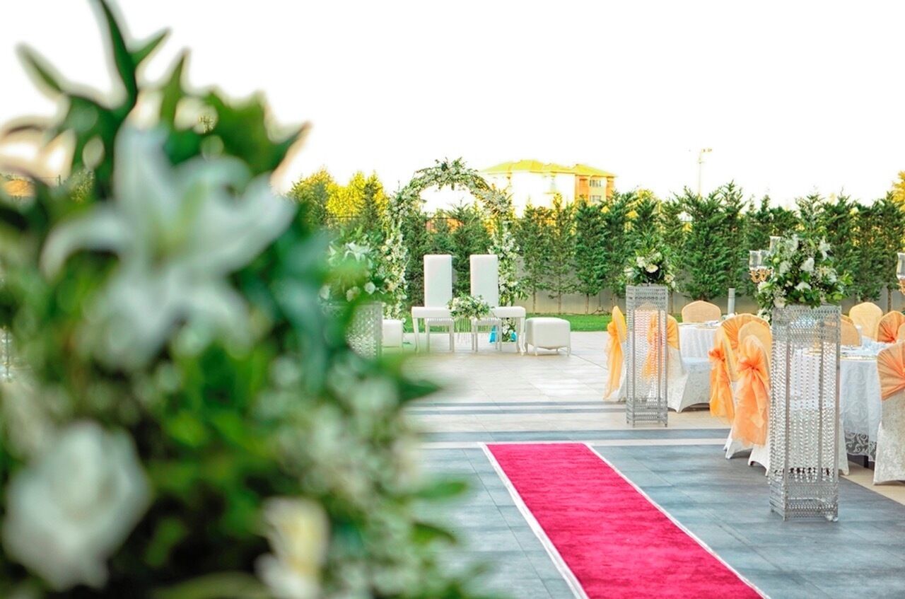 outdoor wedding area
