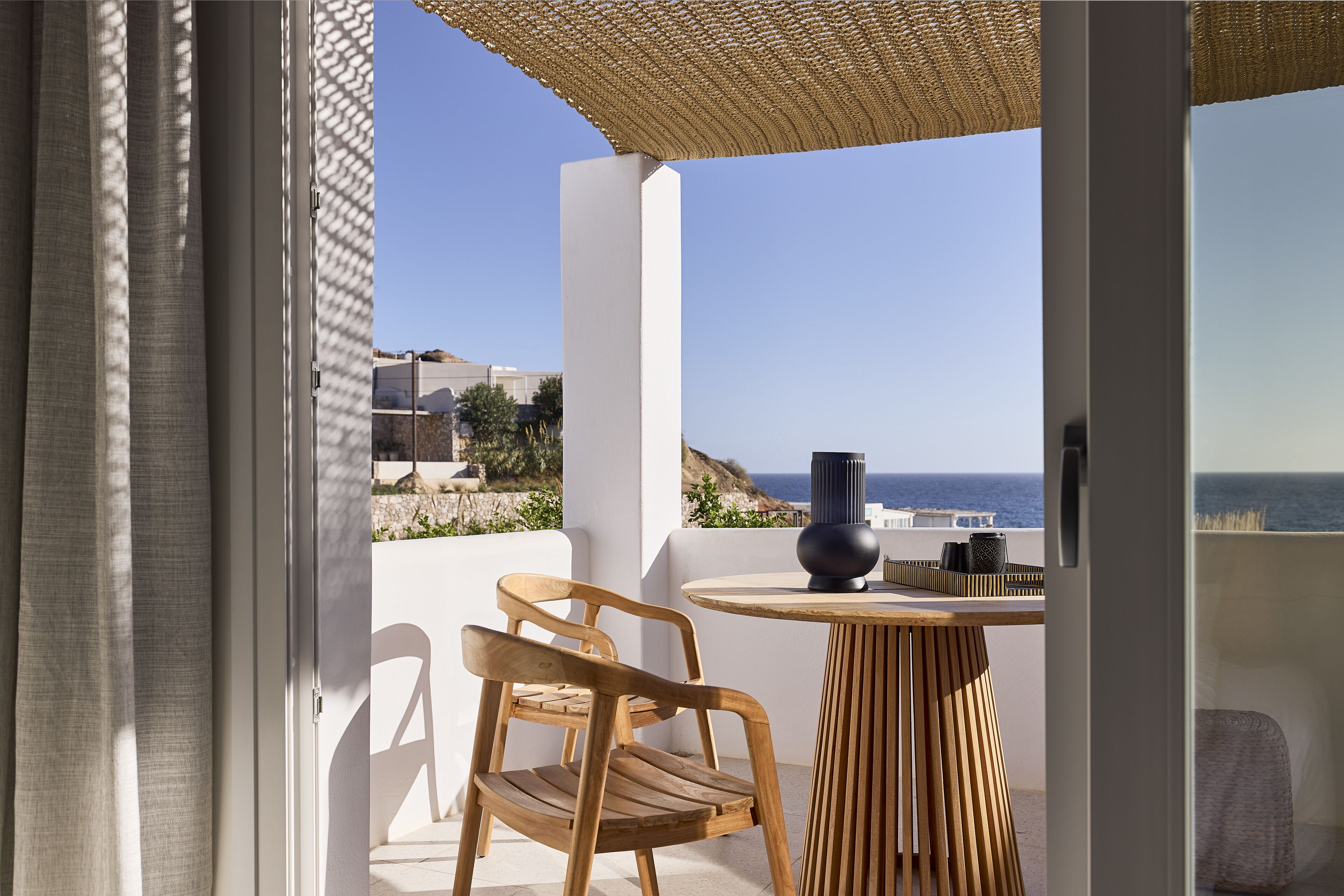 deluxe double room, sea view | terrace/patio