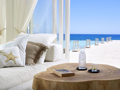 Lobby sitting area. Artemis Seaside Resort