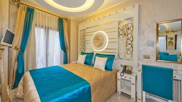 Ropa de cama de alta calidad y minibar