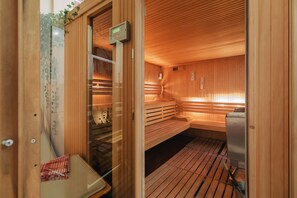 Phòng tắm hơi, trị liệu toàn thân, massage đá nóng, massage mô sâu 
