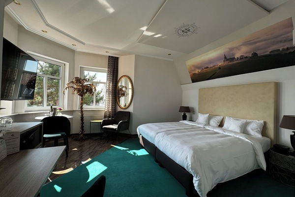 Comfort Double Room, 1 King Bed, Air conditioning, River View (Rheinblick) | Premium bedding, minibar, in-room safe, individually decorated