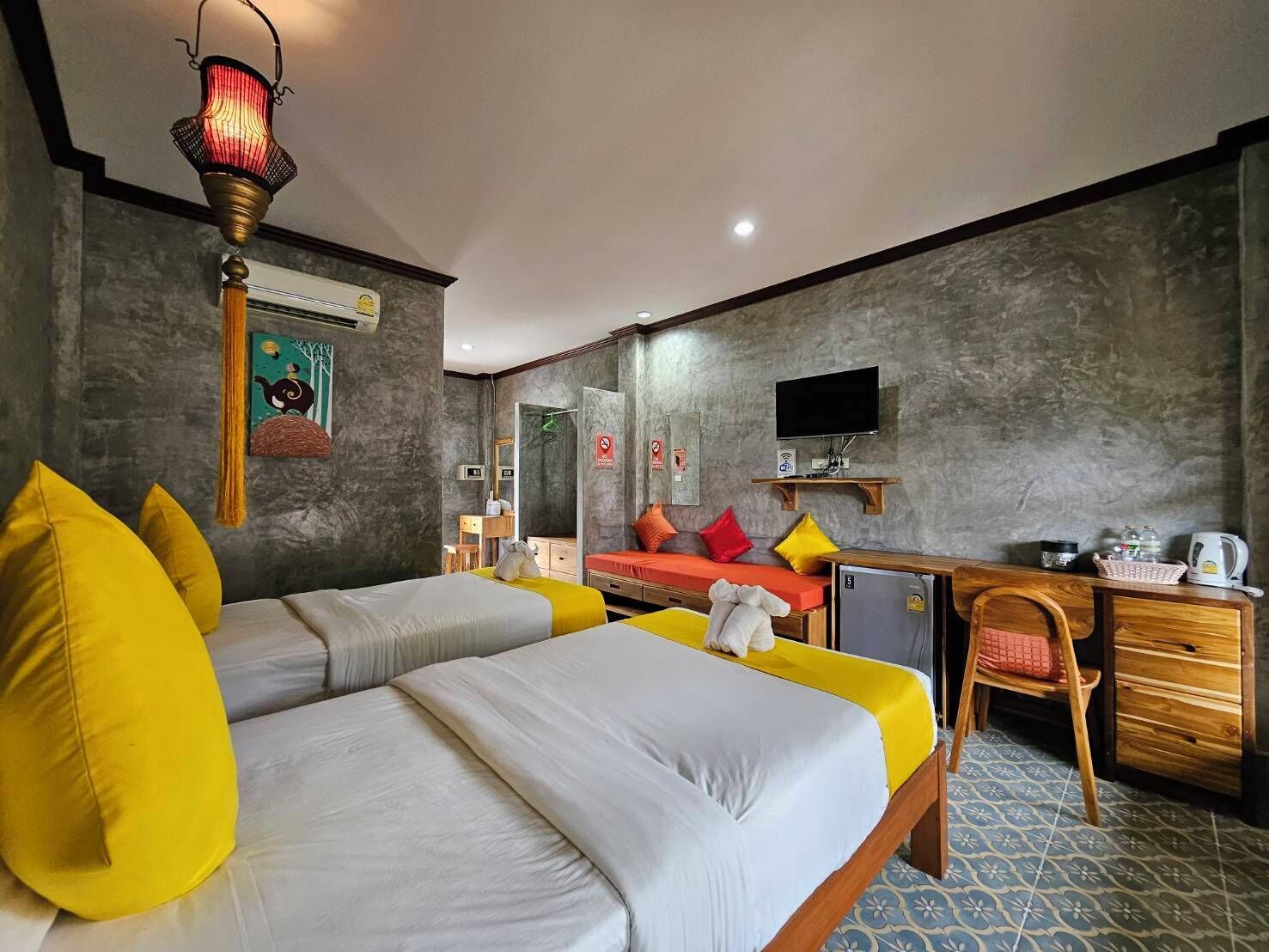 Superior Twin kamer | Een bureau, gratis wifi, beddengoed