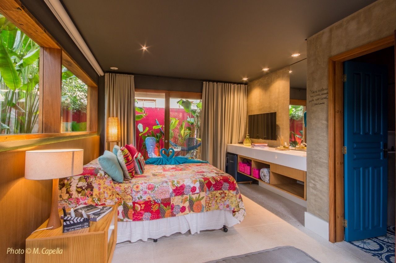 Suite Deluxe com Vista pra o Jardim | Minibar, wifi gratis, ropa de cama