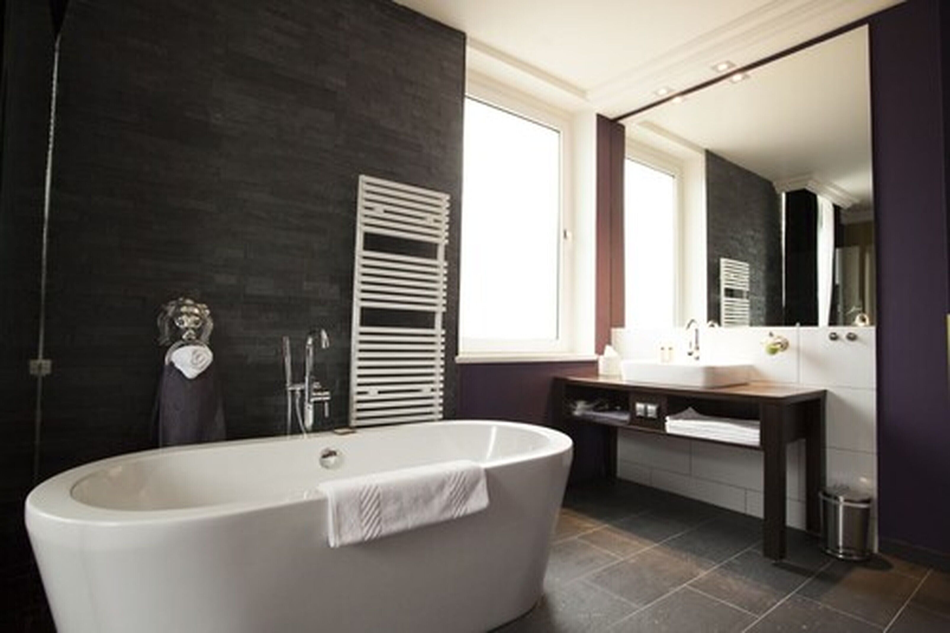 superior single room | bathroom | eco-friendly toiletries, hair dryer, towels