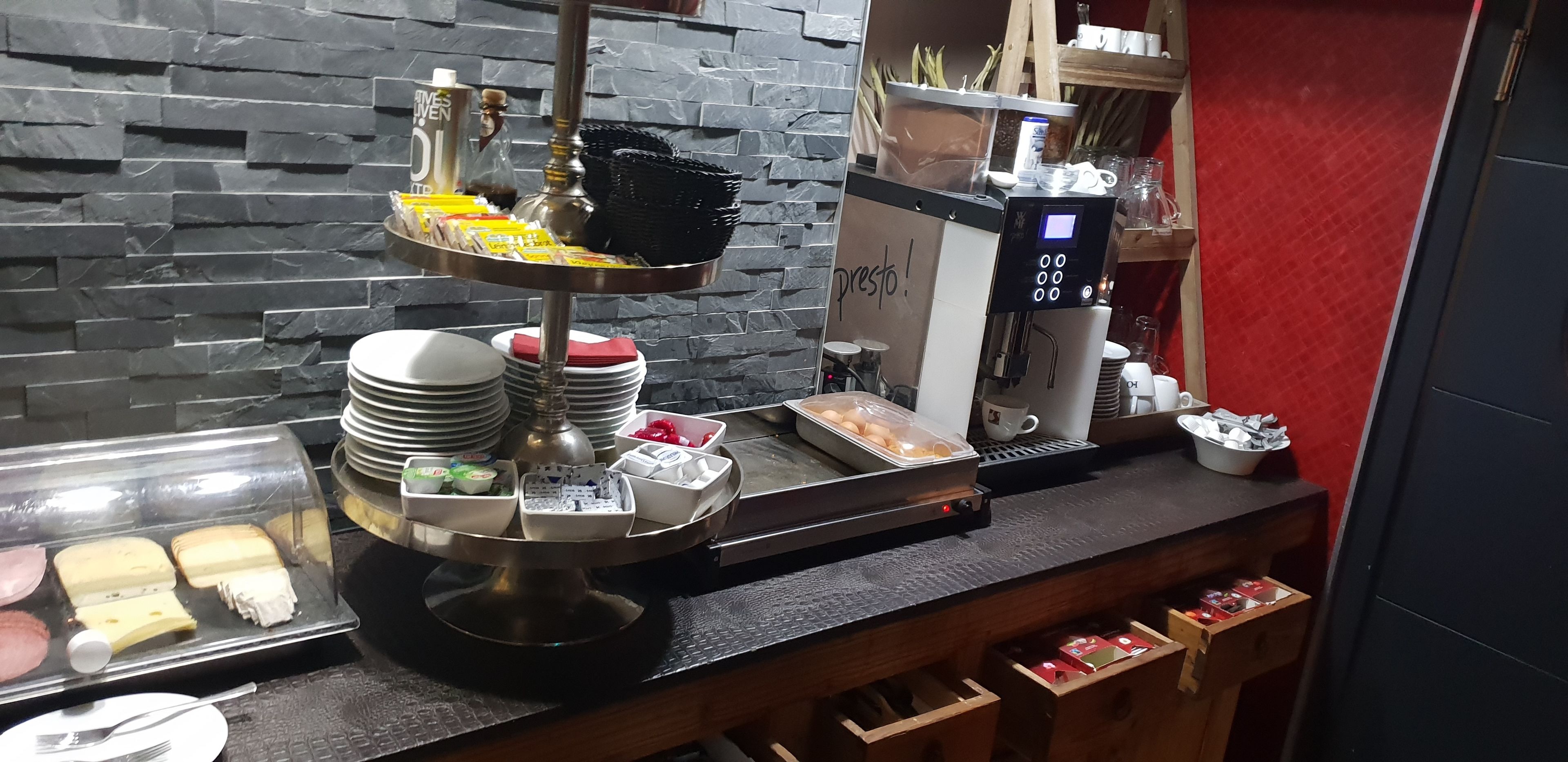 daily buffet breakfast (eur 17.5 per person)