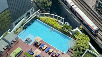 Habitación Deluxe, vista a la alberca | Vista desde la habitación