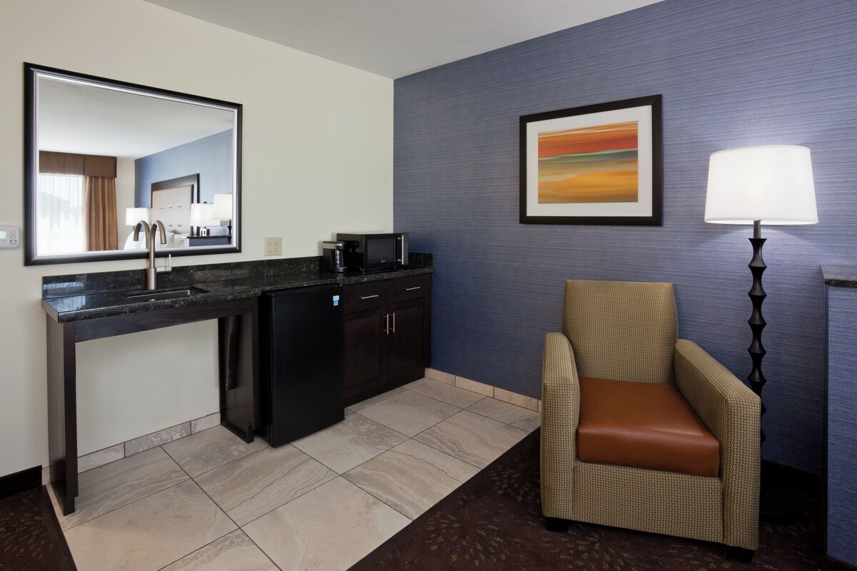 Standard Room, 1 King Bed, Accessible (Communication, Accessible Tub) | Desk, laptop workspace, blackout drapes, iron/ironing board