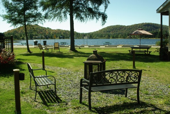 Blick von der Unterkunft