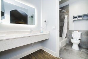 Free toiletries, hair dryer