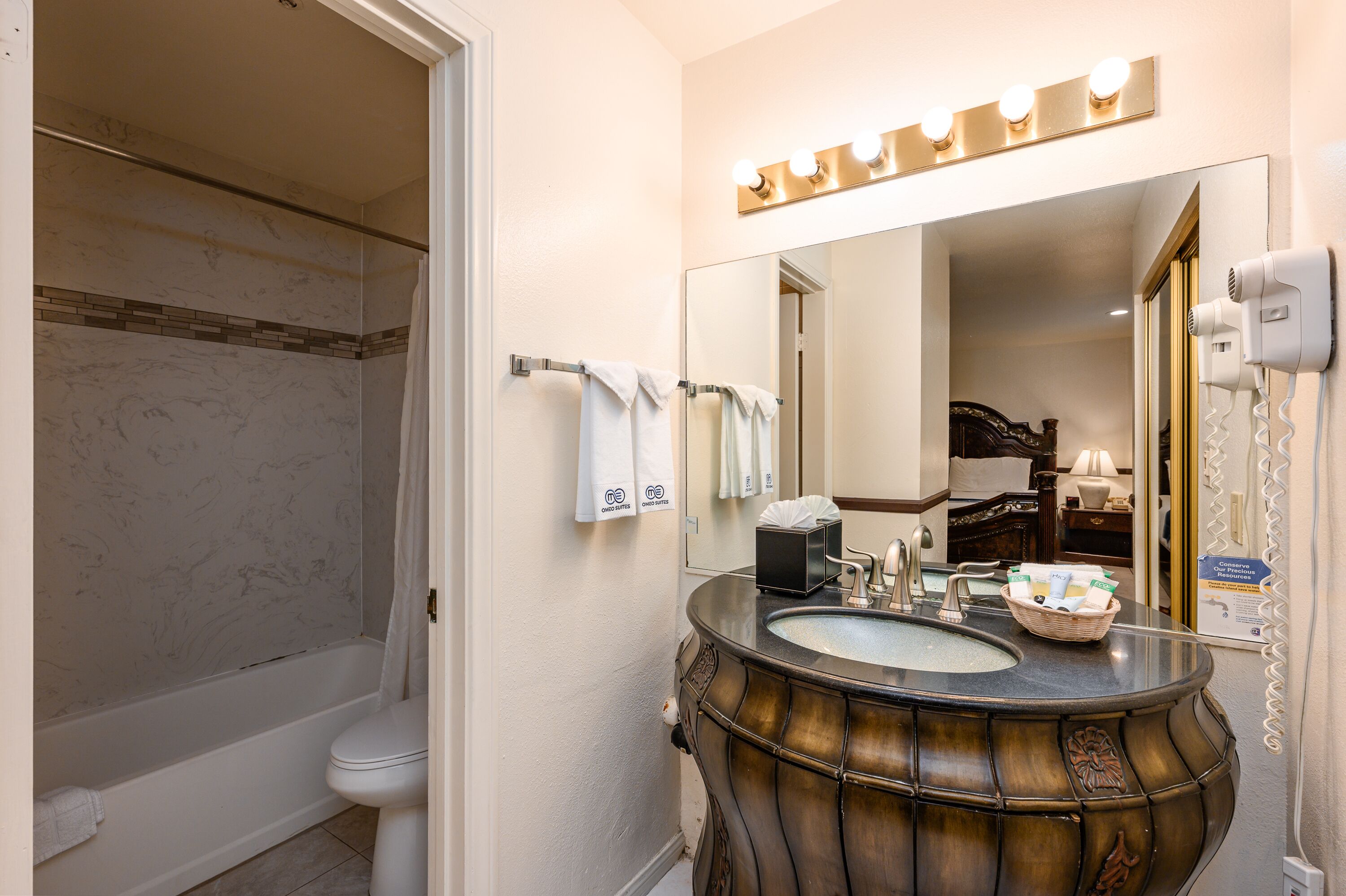 superior room, ocean view | bathroom | free toiletries, hair dryer, towels