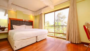 Memory foam beds, blackout drapes, free WiFi, bed sheets