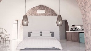 Chalet de lujo, 1 habitación, Aire acondicionado, vistas al desierto | Ropa de cama de alta calidad, minibar, caja fuerte y ropa de cama